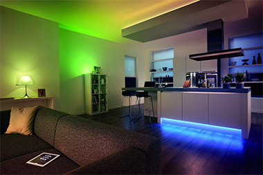 Philips smart lighting solutions including smart bulbs, color-changing lights, and app-controlled fixtures in UAE