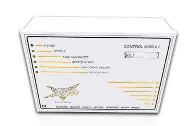 Ventilux Monitoring System with advanced sensors and analytics for real-time monitoring of fire safety and emergency lighting systems.