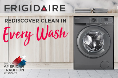 Frigidaire Laundry appliances offering efficient washing and drying solutions.