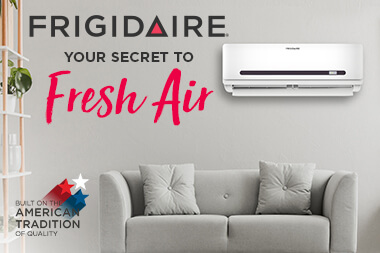 Frigidaire Air Care products offering efficient air purification and cooling solutions.