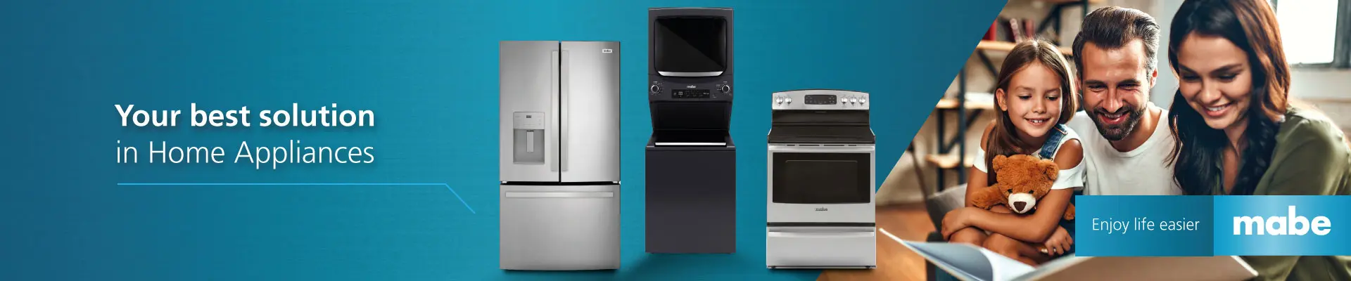 Mabe Home Appliances offering reliable and energy-efficient solutions for modern homes.