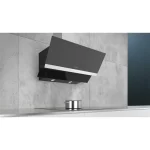 IQ300, Wall-mounted Cooker Hood, 90 CM, Clear Glass Black Printed - LC96KAJ60M