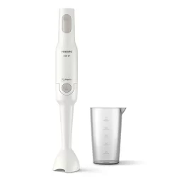 Philips HR2531/01 Daily Collection Promix Hand Blender in white, featuring an ergonomic design