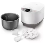 Philips Rice Cooker, 1.8L, White - HD4515/55