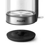 Philips Series 5000 Glass Kettle 1.7l, Black & Silver - HD9339/81