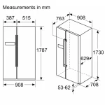 Siemens IQ300, American Side By Side, 178.7 X 90.8 Cm, Inox- KA93NVL30M