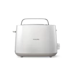 Philips Daily Collection HD2581/01 2-Slice Toaster with adjustable browning and compact design.