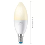 Wiz Tunable Whites C37 E14 - Wifi + Bluetooth Smart Led Candle Bulb - 929002448702