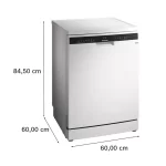 Siemens IQ300 Free Standing Dishwasher 60CM, White - SN23HW65MM-6