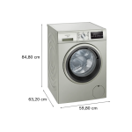 Siemens IQ300 Washing Machine Front Loader 8kg, Silver Inox - WM14U28XGC