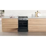 Whirlpool Gas Freestanding Cooker, 60cm - WS67G1KMX-MEA