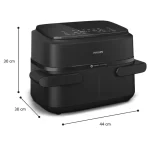 Philips NA150/09 - 1000 Series FlexDrawer Dual Basket Airfryer-6
