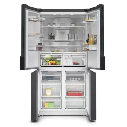 Siemens KF96NAXEAG - iQ300 French Door Bottom Freezer, Multi Door 183 x 90.5CM Brushed Black Steel AntiFingerprint-1