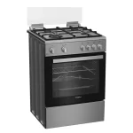Whirlpool WR60GGG23125XME - 60 X 60 Full Gas Cooker, Cast Iron Open Grids 64 lt Cavity - Egypt-1
