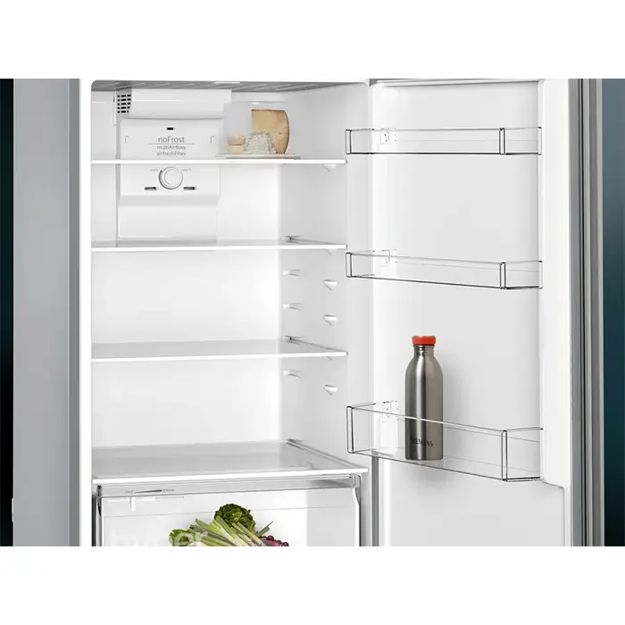 Siemens KD55NNLE0M - iQ300, Free-standing Fridge-freezer With Freezer At Top, 186x70CM-4