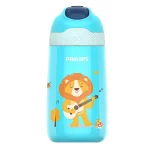 PHILIPS AWP2652BL/56 - Straw Thermos Water Bottle For Kids, Blue 350ML