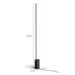 Philips Hue 915005987801 - White and Colour Ambiance Signe Gradient Floor Lamp, Black-4