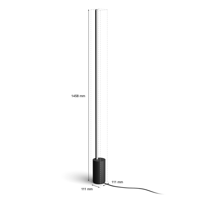 Philips Hue 915005987801 - White and Colour Ambiance Signe Gradient Floor Lamp, Black-4