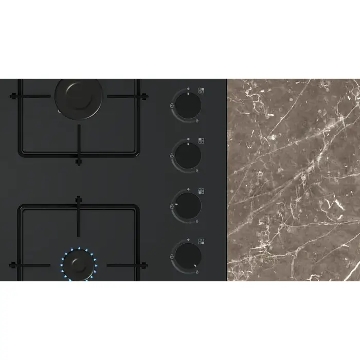 Siemens EO6C6PP30M - iQ300 Gas Hob 60CM Tempered Glass, Black-1