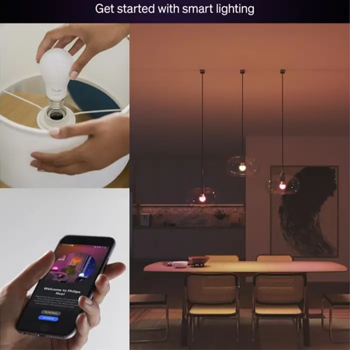 PHILIPS HUE 929004235401 - Essential Colour Smart LED Bulb, E27-2