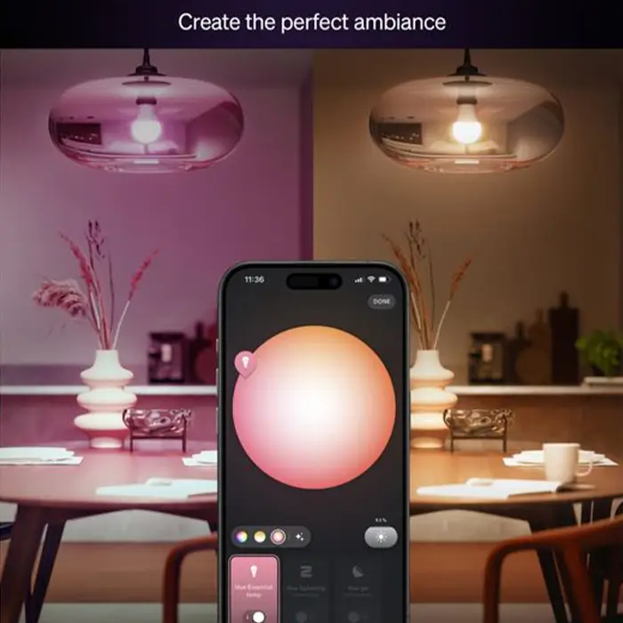 PHILIPS HUE 929004235401 - Essential Colour Smart LED Bulb, E27-3