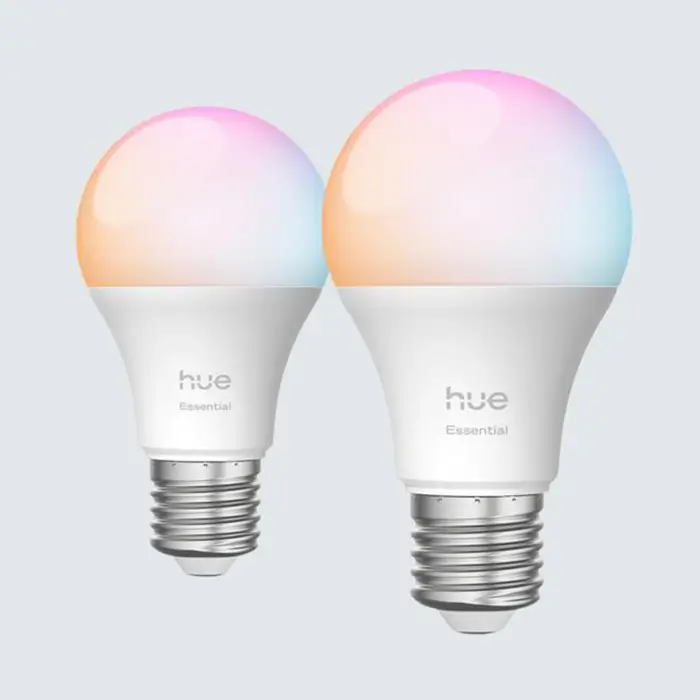 Philips Hue 929004235402 - White & Colour Ambiance Essential E27 8W LED Smart Bulb, Pack of 2-1