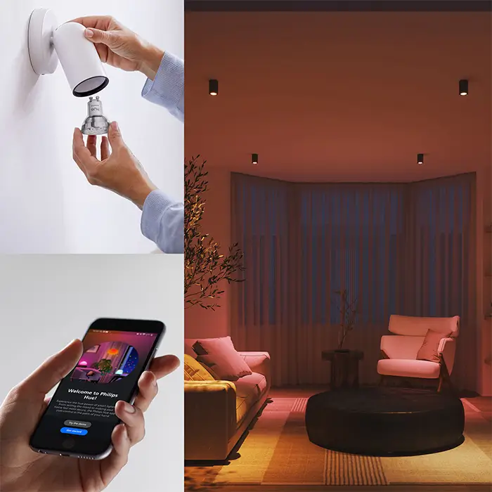 Philips Hue 929004235701 - Essential White and Color GU10-4