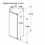 Siemens KI81RAFD0M - Q500 Built-in Fridge 177.2x55.8CM Flat Hinge-4