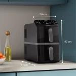 Philips Airfryer NA460/09 - 4000 Series Stacked Dual Basket-2