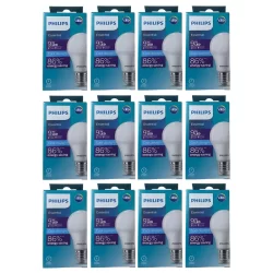 Philips 929003793585 - Essential LED Bulb 9W E27 6500K, Cool Day Light, 12 PCS Pack