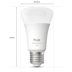 Philips Hue 929003854901 - White Ambiance A60 E27 Smart LED Bulb 1100LM-1