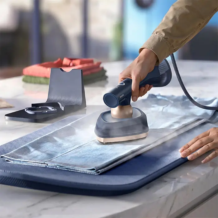 Philips OneTurn GC215/26 - 2-in-1 Hybrid Iron & Garment Steamer, 1800W-4