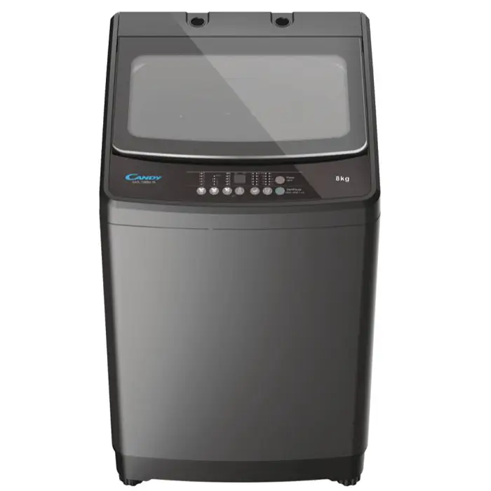 Candy CATL 728SU-19 - 8kg, Top Load Washing Machine with 10 Wash Programs, Silver