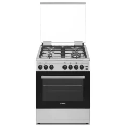 Candy CGG64XLPG - 60CM, Stainless Steel Freestanding Gas Cooker With 4 Gas Burners