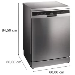 Siemens SN23HI25MM - iQ300 Freestanding Dishwasher, 14 Place Settings, Wi-Fi Home Connect, VarioDrawer, AquaStop, 60CM, Steel-1