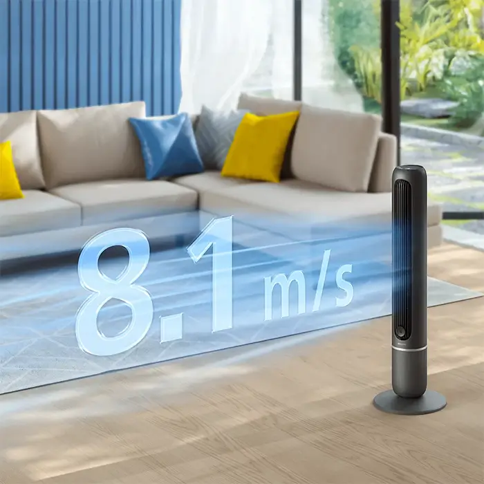 Philips CX5550/01 - Tower Fan 5000 Series Powerful Cooling, 5 Speeds, 80° Oscillation-4